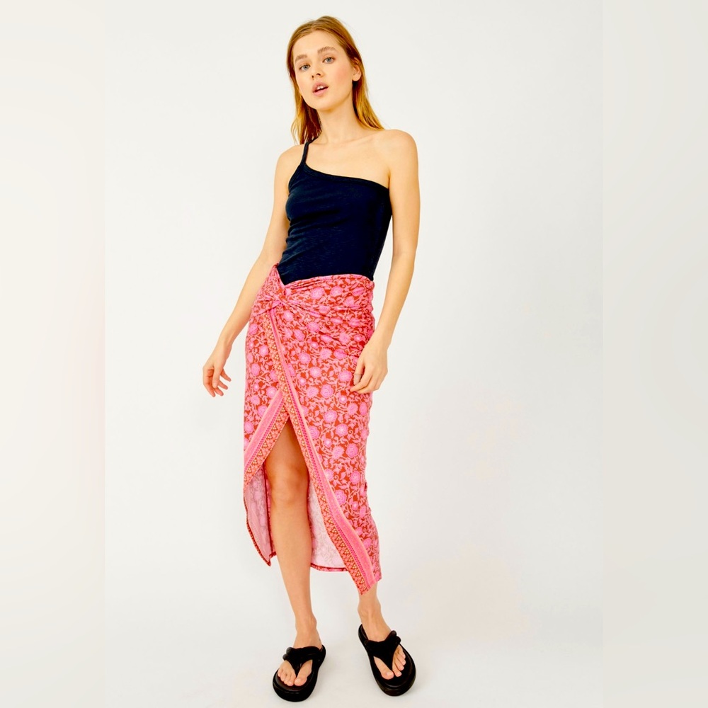 Free People Sarong It Feels Right Skirt